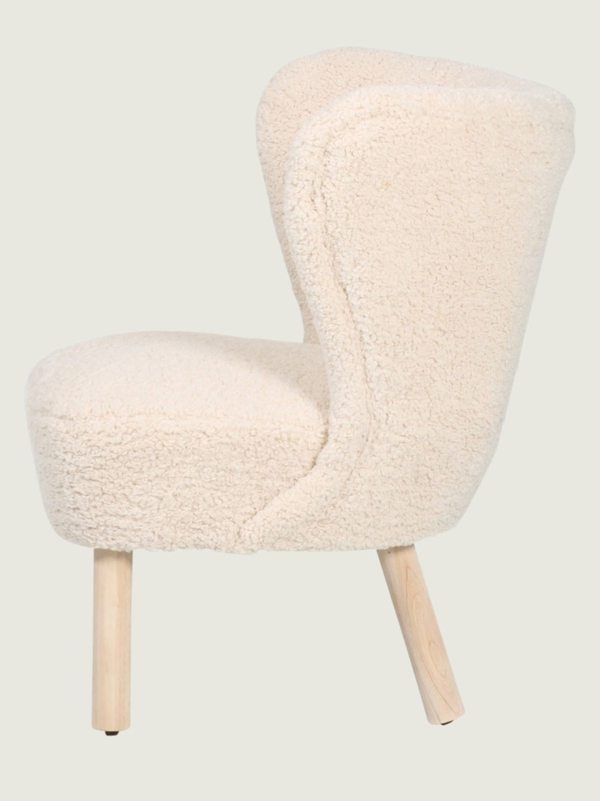 Fauteuil retro en fourrure bouclée, Jazz doudou