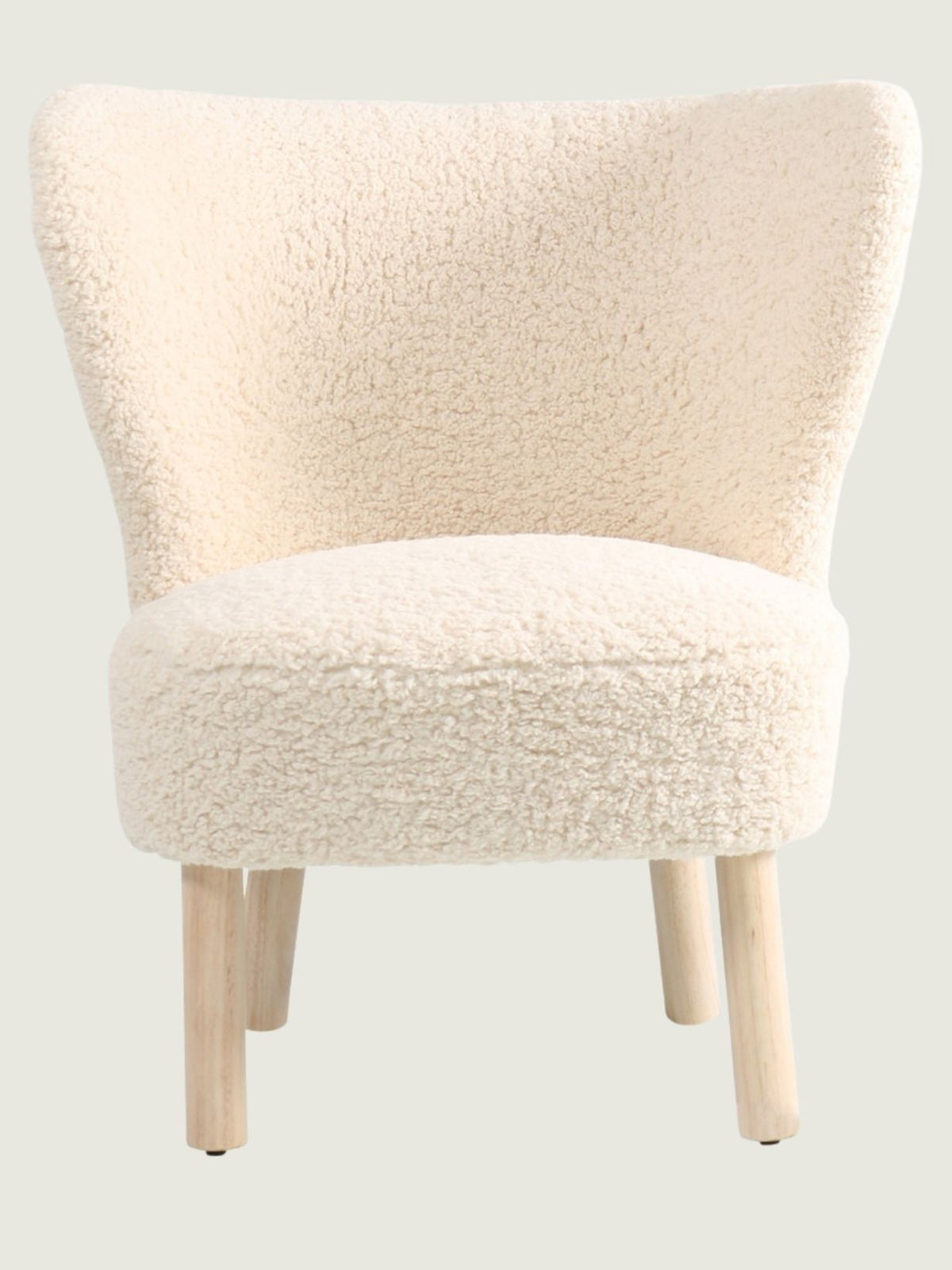 Fauteuil retro en fourrure bouclée, Jazz doudou