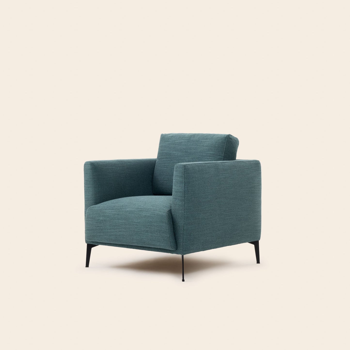 Fauteuil ODELLE natté vert de gris