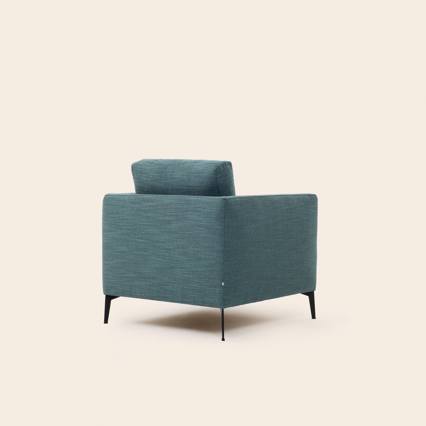 Fauteuil ODELLE natté vert de gris