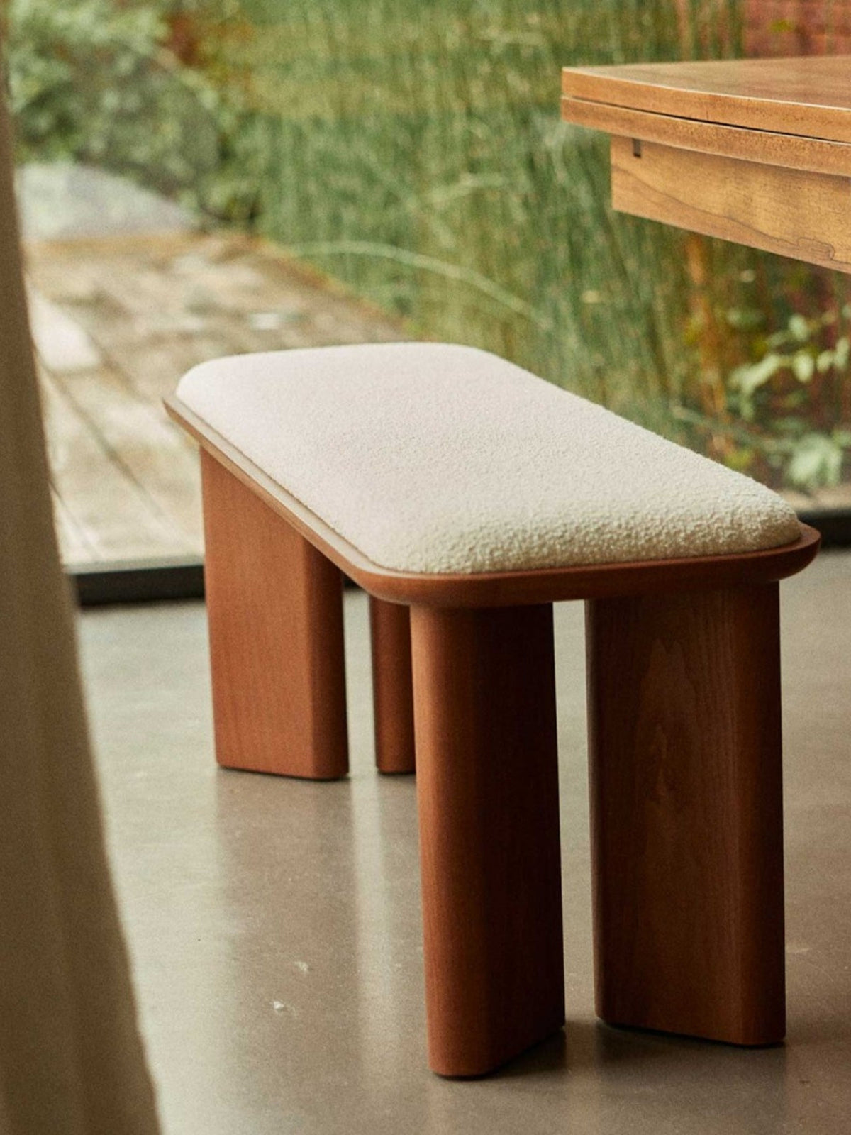 Banc en chêne naturel, Lazare