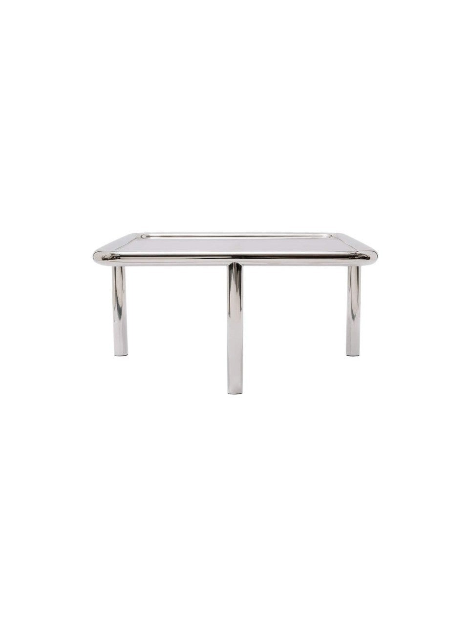 Table basse en inox poli, Alix