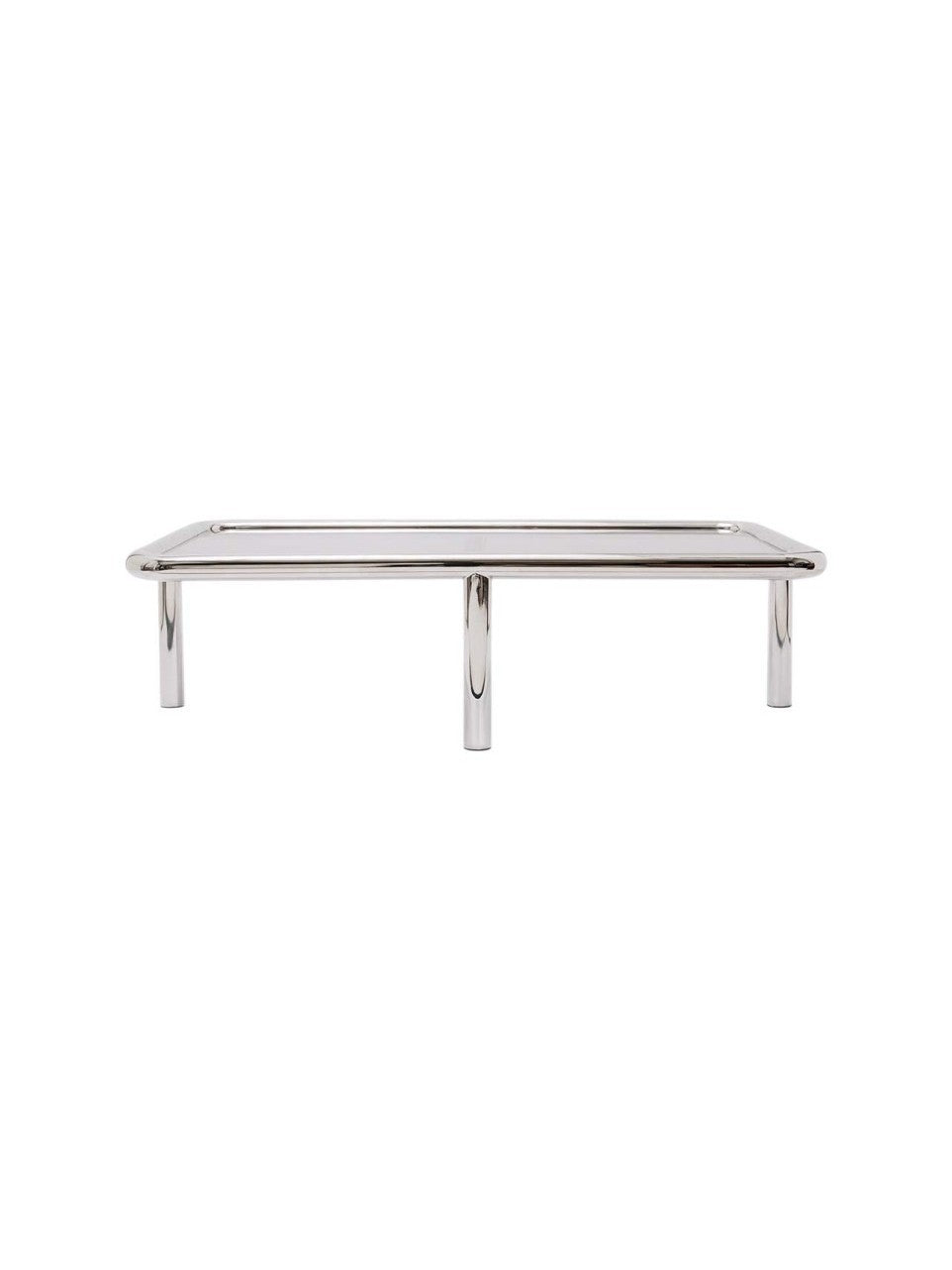 Table basse en inox poli, Margaux