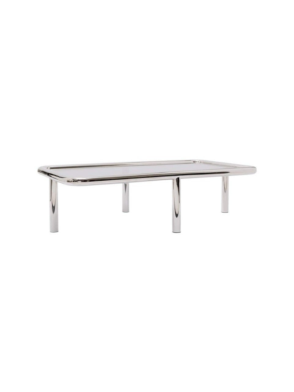 Table basse en inox poli, Margaux