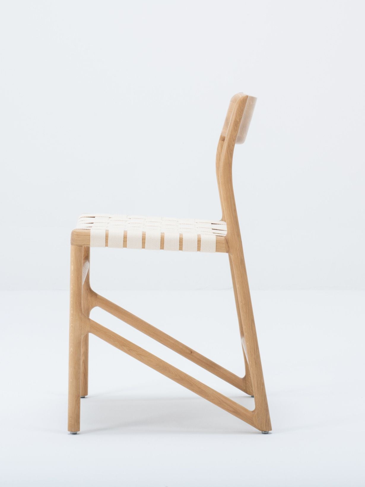 Chaise de table en bois de chêne massif, Fawn