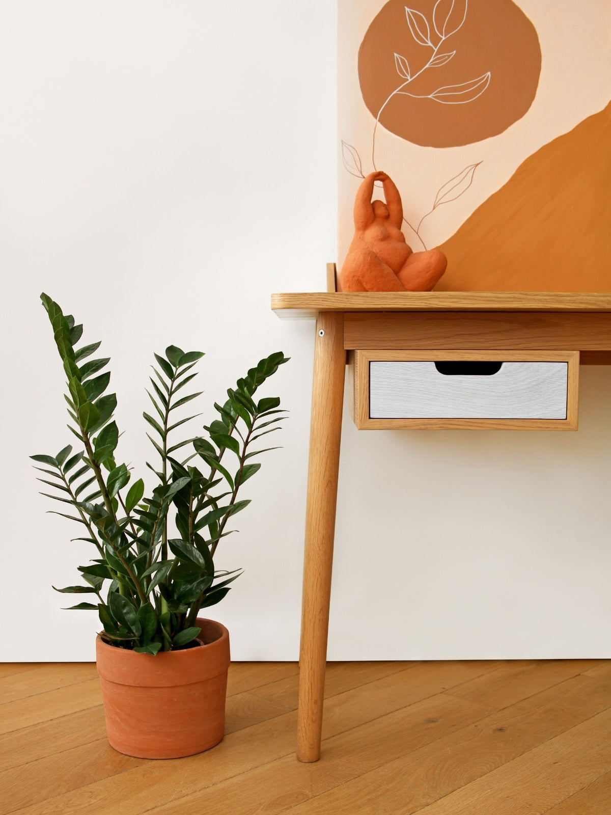 Bureau en chêne naturel, Honoré