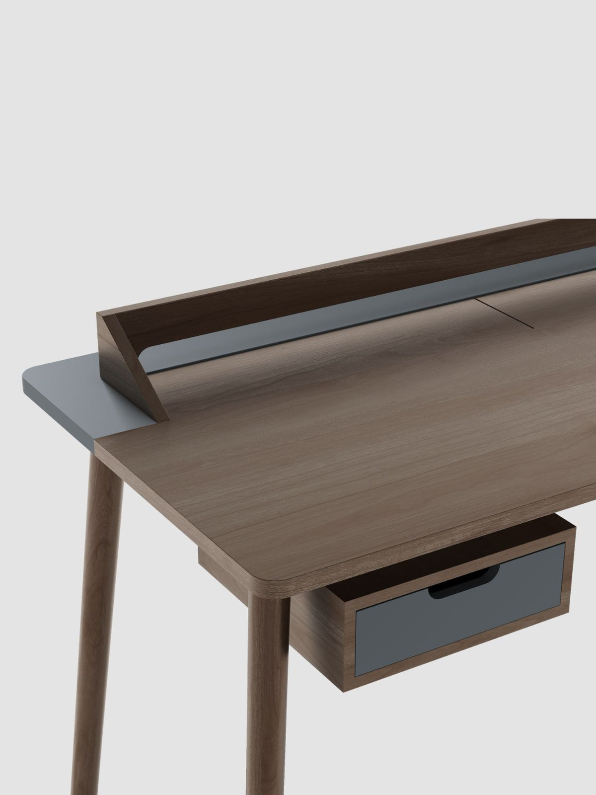 Bureau en noyer naturel, Honoré