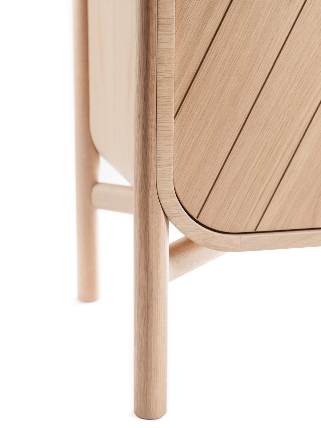 Commode à trois tiroirs en bois naturel, Marius