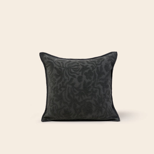 Housse de coussin CORINNA gris anthracite