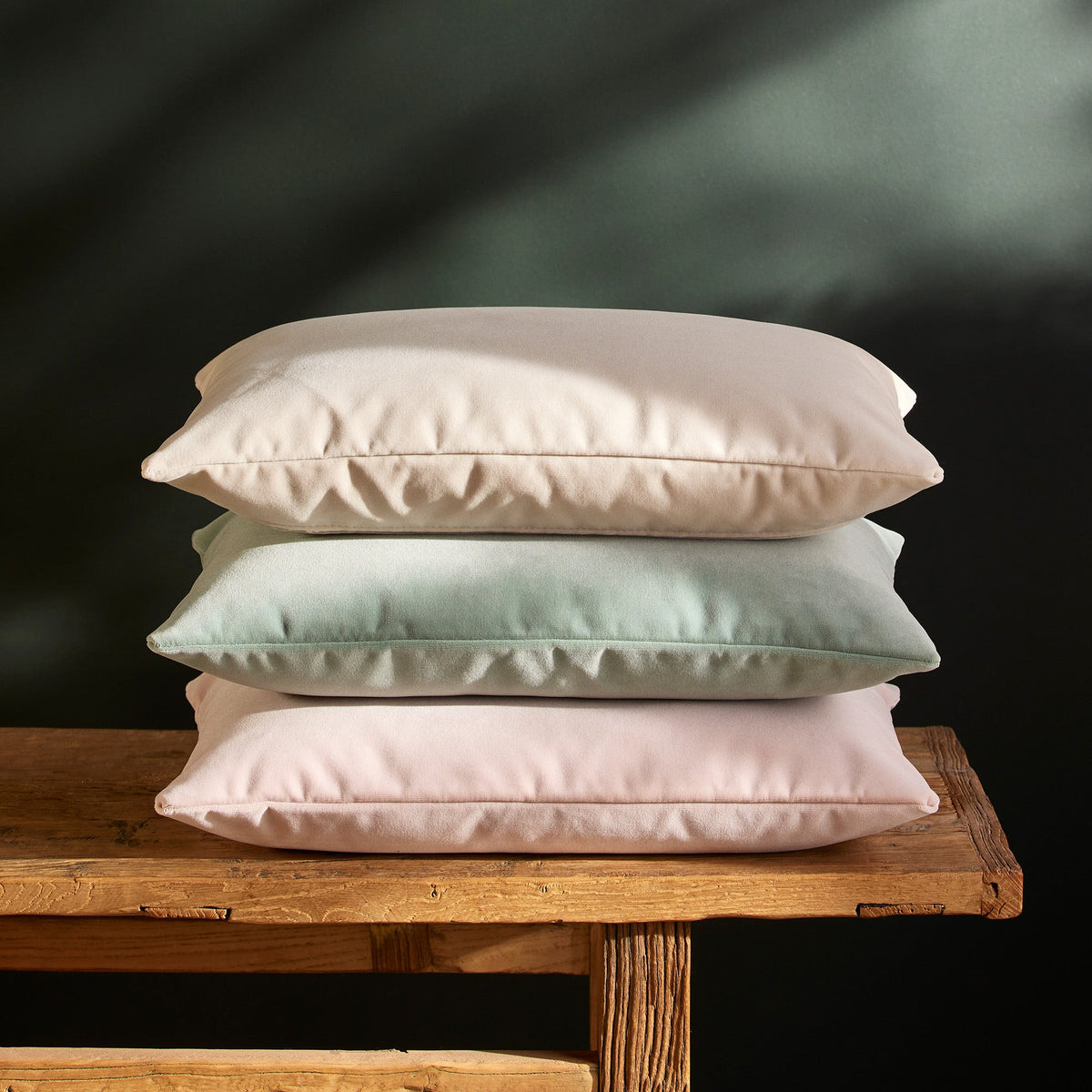 Housse de coussin MATIA vert de gris