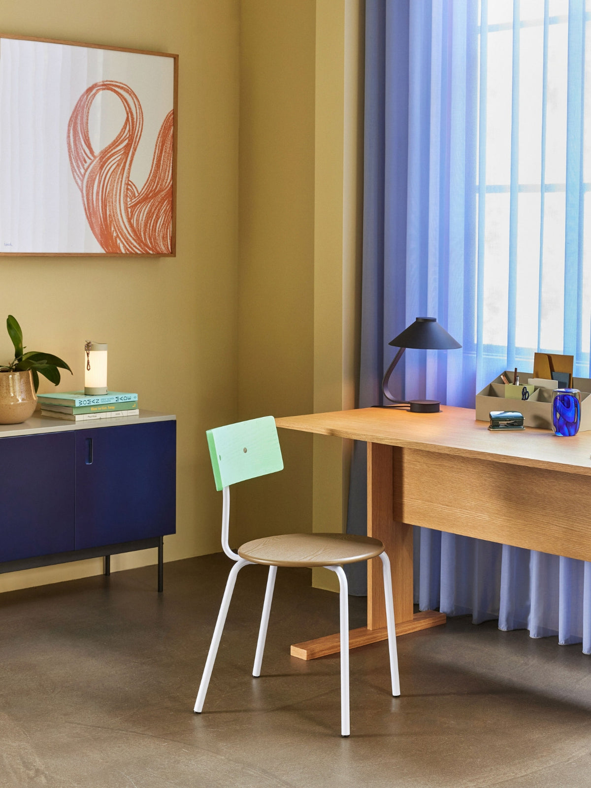 Bureau en bois de chêne naturel, Forma