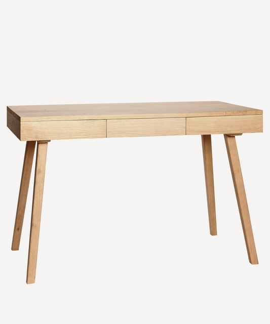 Bureau Tripple, en bois de chêne Naturel