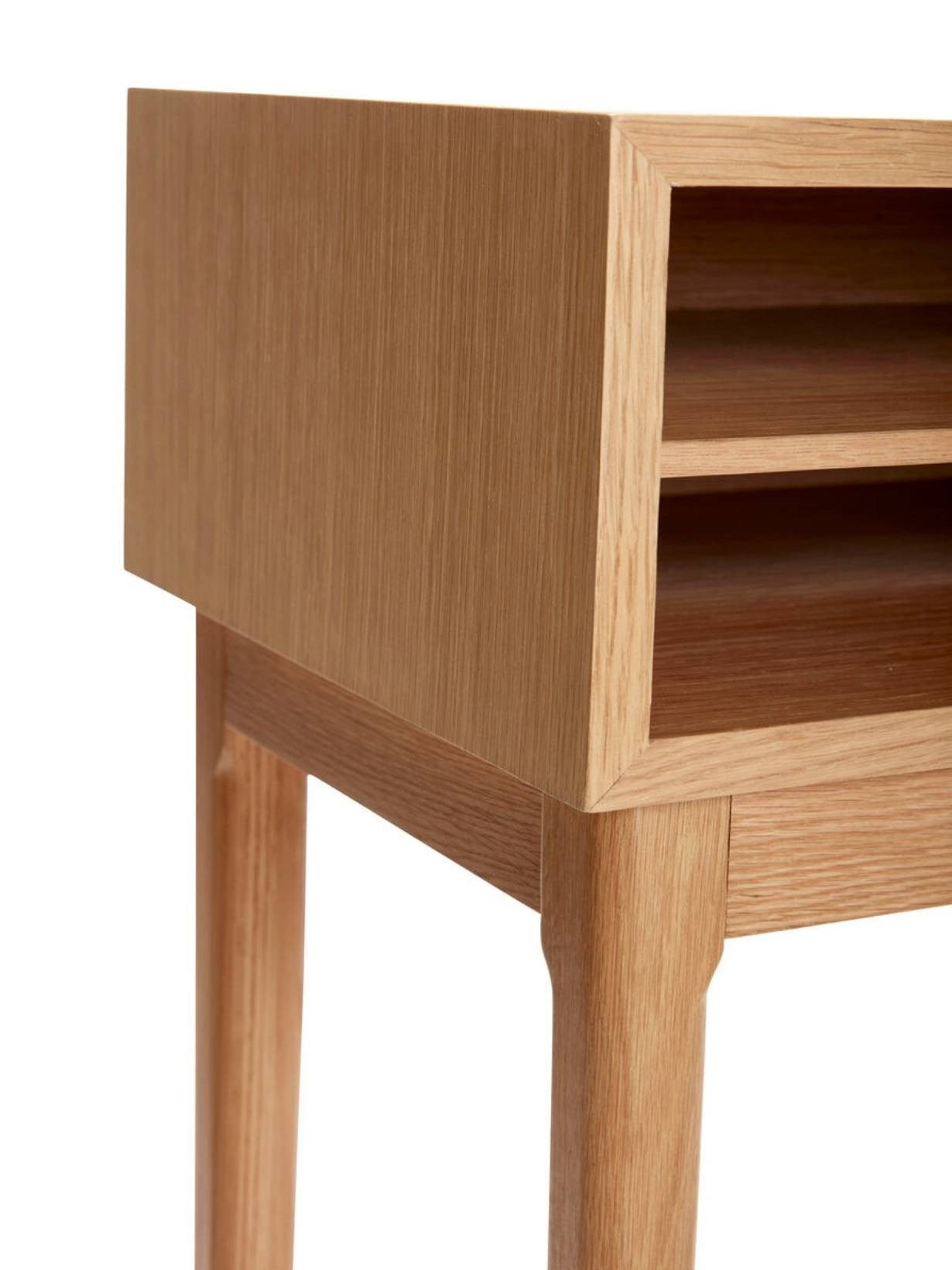Console en chêne clair avec tiroirs, Olav