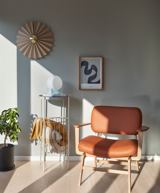 Fauteuil lounge Haze Marron/Naturel
