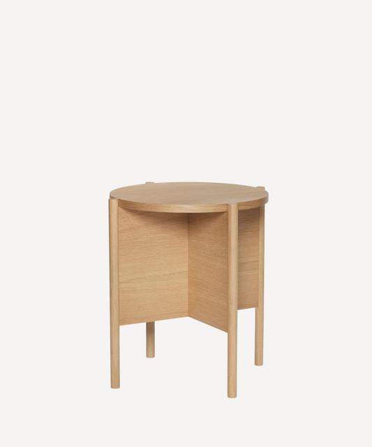 Table d'Appoint Héritage en Placage de Chêne Naturel