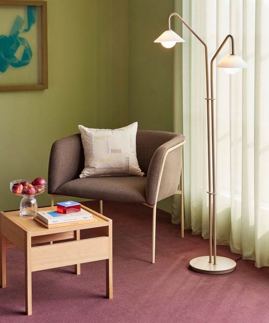 Table d'appoint  Format, en Bois de Chêne Naturel