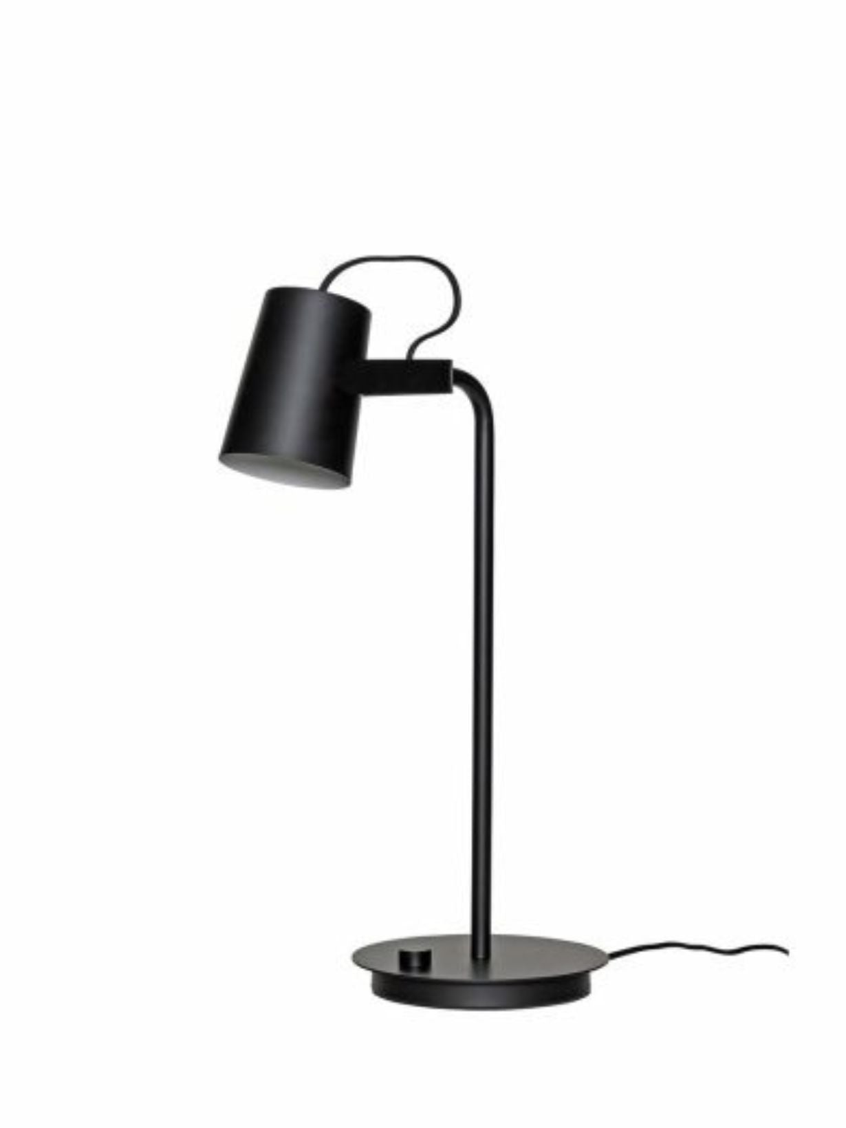 Table lamp in black metal, Ardent