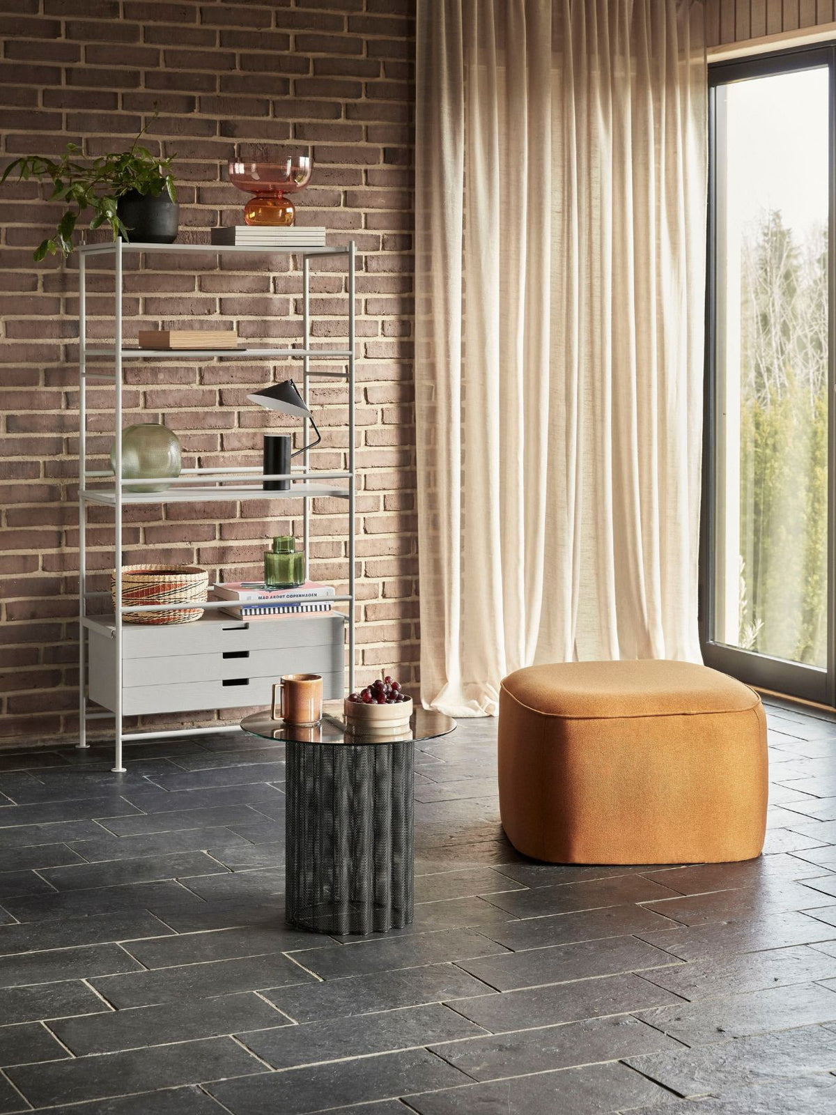 Pouf en tissu, Cube