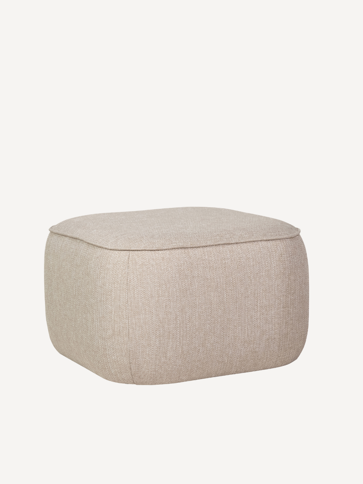 Pouf en tissu, Cube