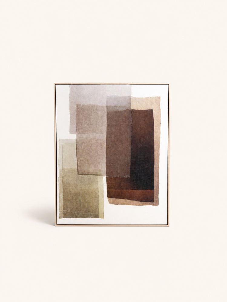 ORGANZA - décoration murale - lin - L 80 x W 5 x H 100 cm - marron