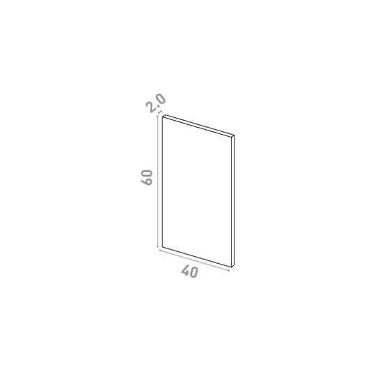 Façade Metod · design lisse · laque mate · Porte 40x60cm