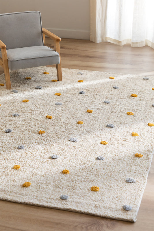 Tapis rectangulaire 125x170 cm en coton Jankiel Kids