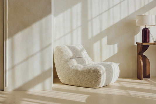 Fauteuil, Tweed marron écureuil, Chill