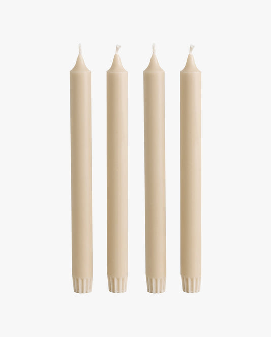 BOUGIE, grande, ensemble de 4 - beige