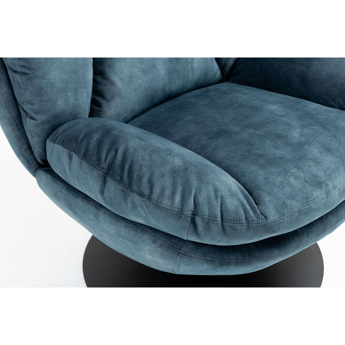 Fauteuil pivotant bleu gris