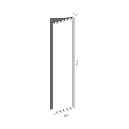 Porte 50x236cm - charnières à droite