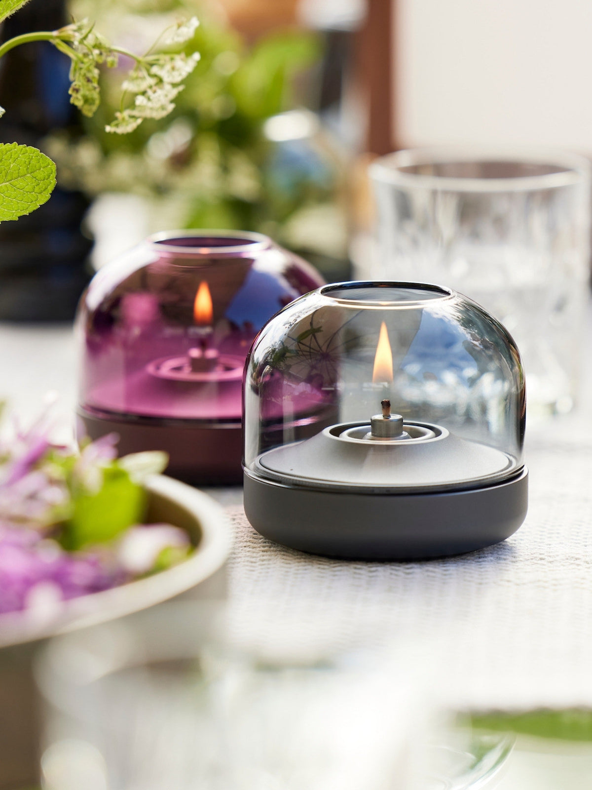 Bougeoir en aluminium + Shine Bougie LED, Glow 08
