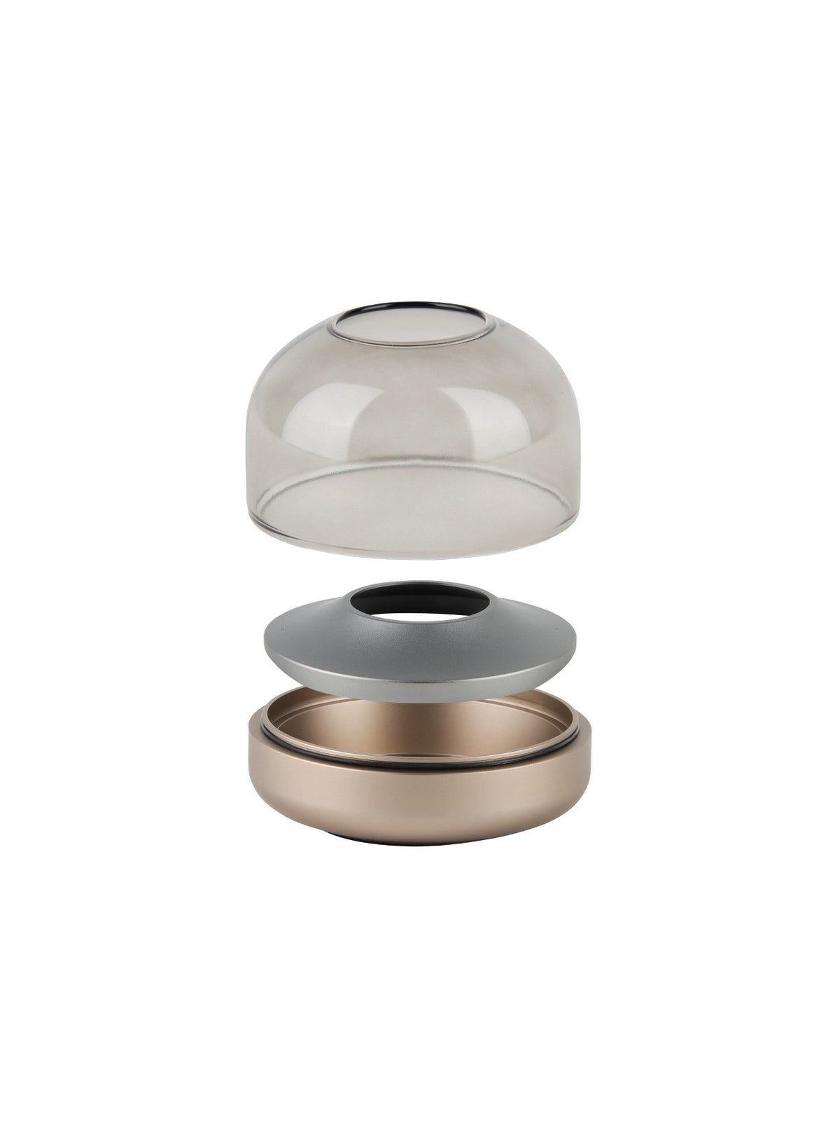 Bougeoir en aluminium + Shine Bougie LED, Glow 08