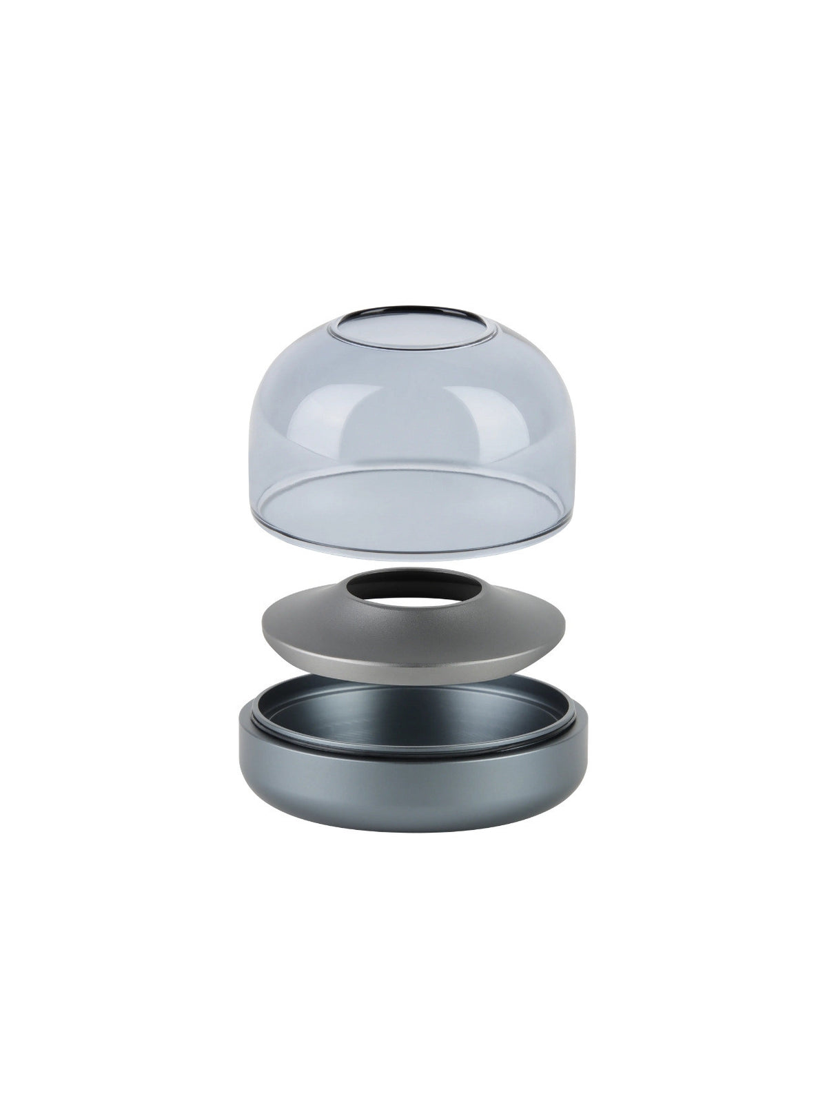 Bougeoir en aluminium + Shine Bougie LED, Glow 08