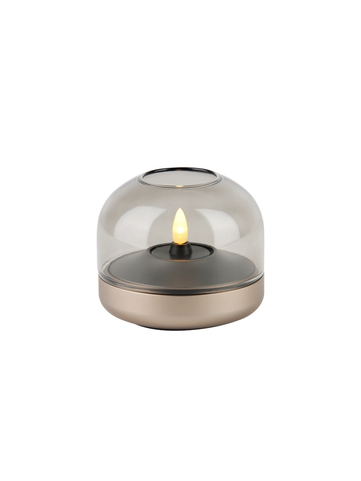 Bougeoir en aluminium + Shine Bougie LED, Glow 08