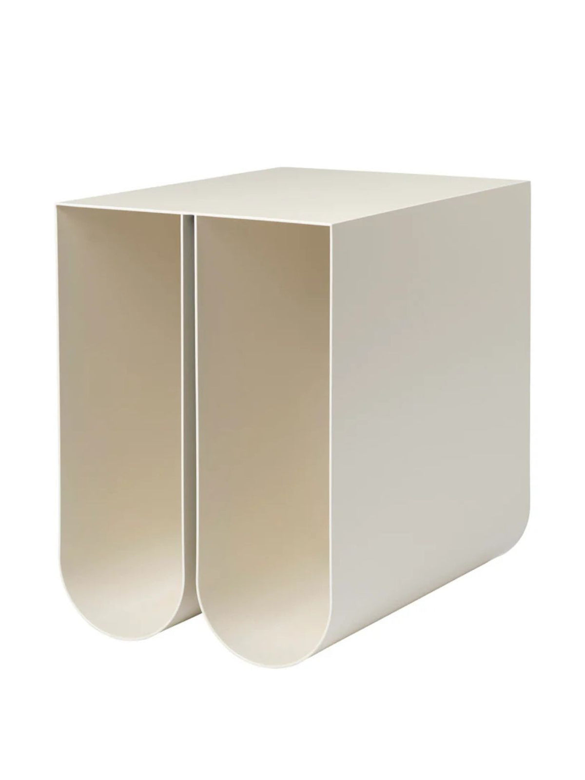 Table d’appoint incurvée en acier, Curved