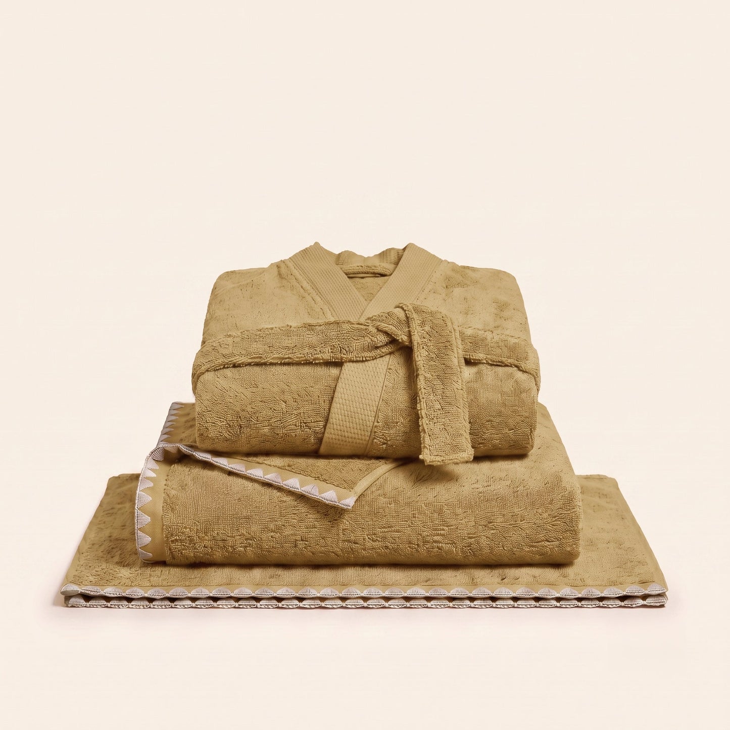 La Sortie de Bain NERYDA jaune sable et beige