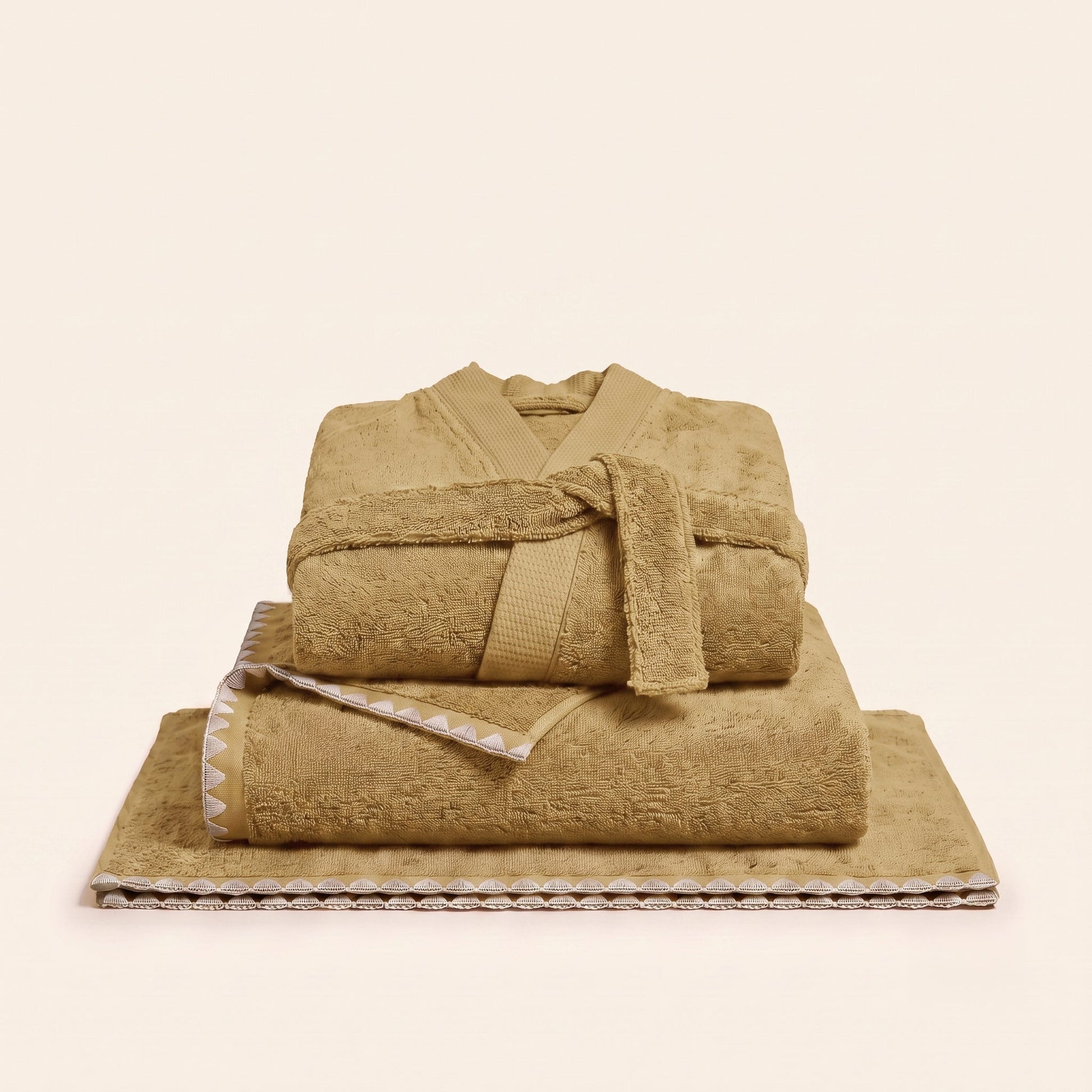 La Sortie de Bain NERYDA jaune sable et beige