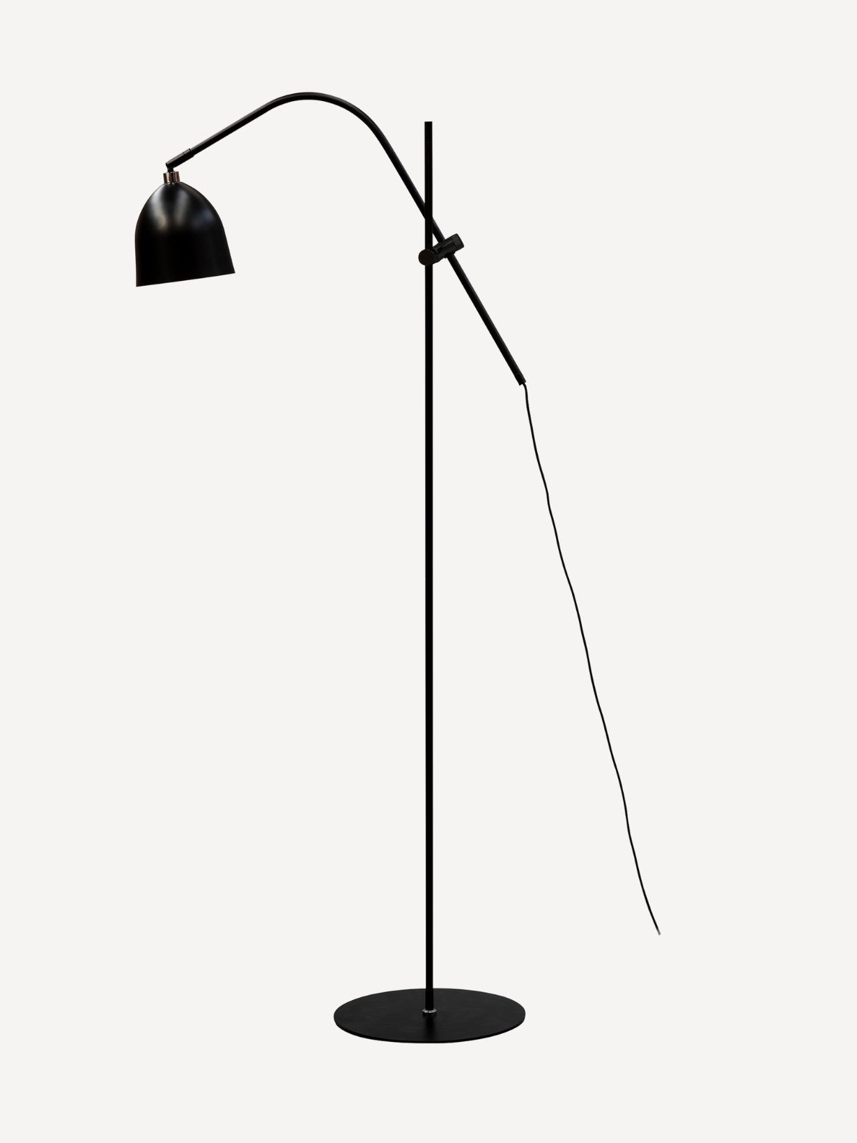 Lampadaire en métal noir, Easton