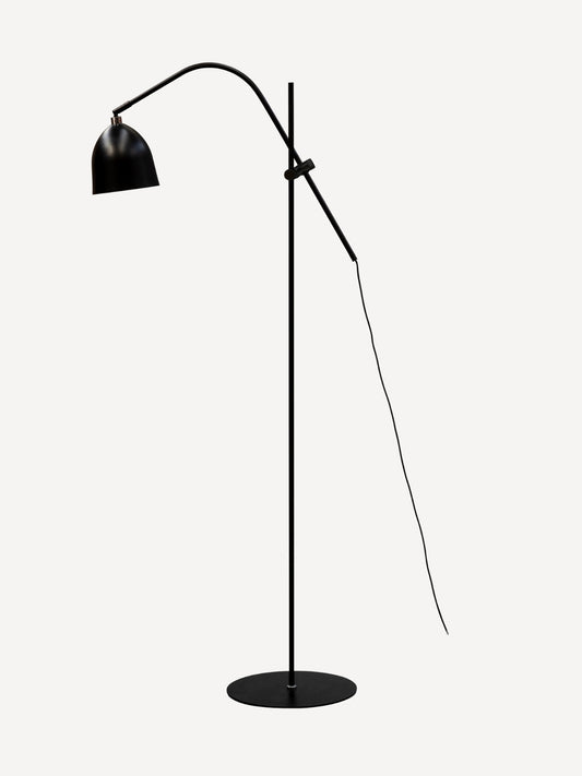 Lampadaire en métal noir, Easton