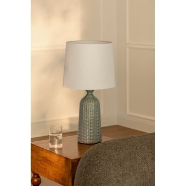 Lampe de table en céramique Leinac