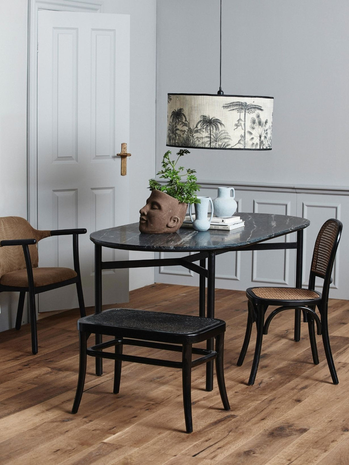 Chaises en cannage et bois de bouleau, Wicky