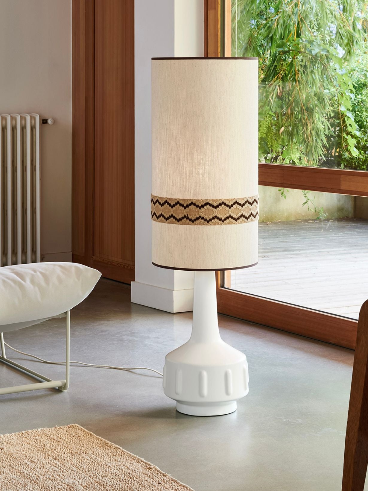 Ceramic and fabric lamp, Jimmy XL