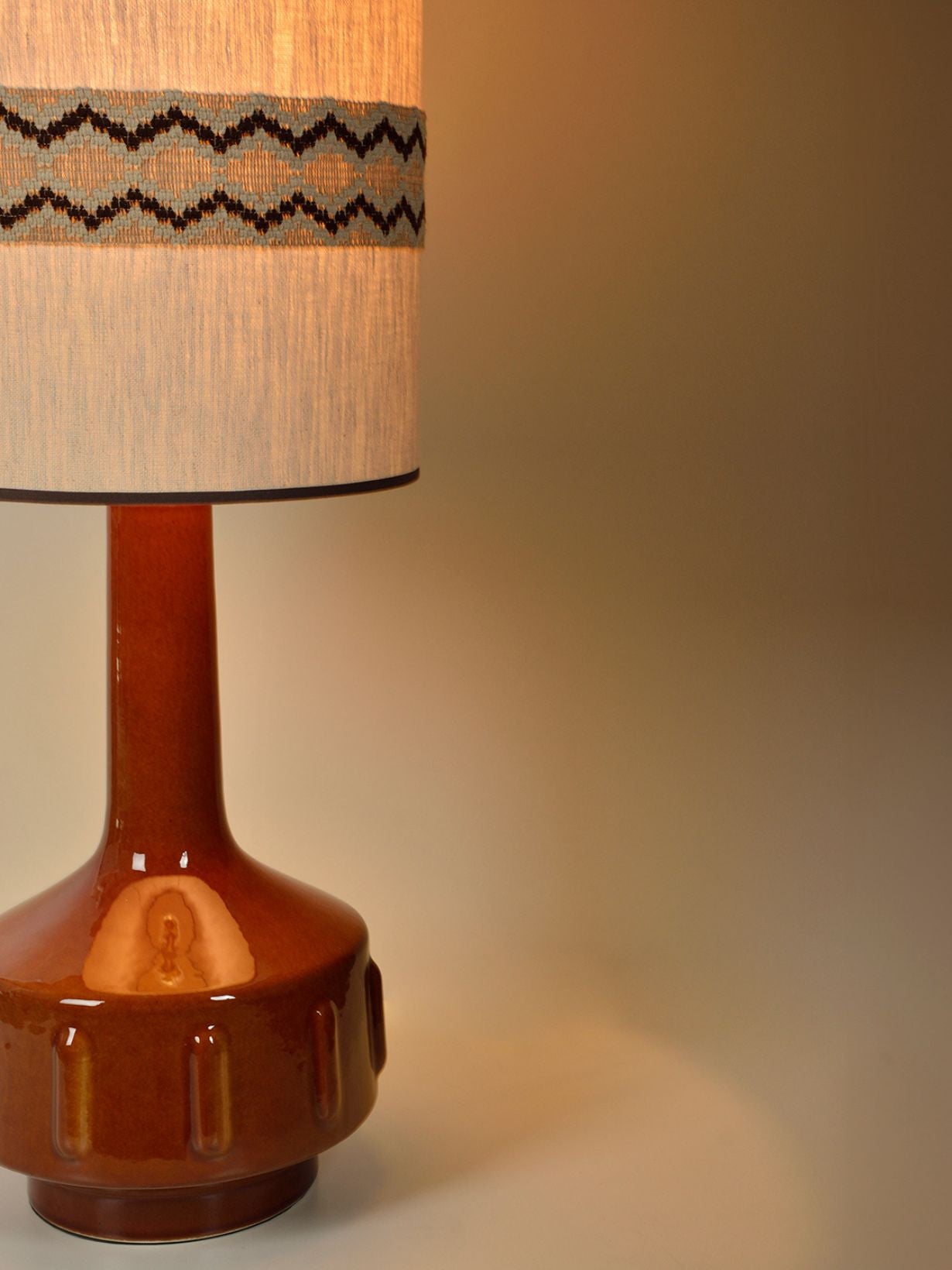 Ceramic and fabric lamp, Jimmy XL