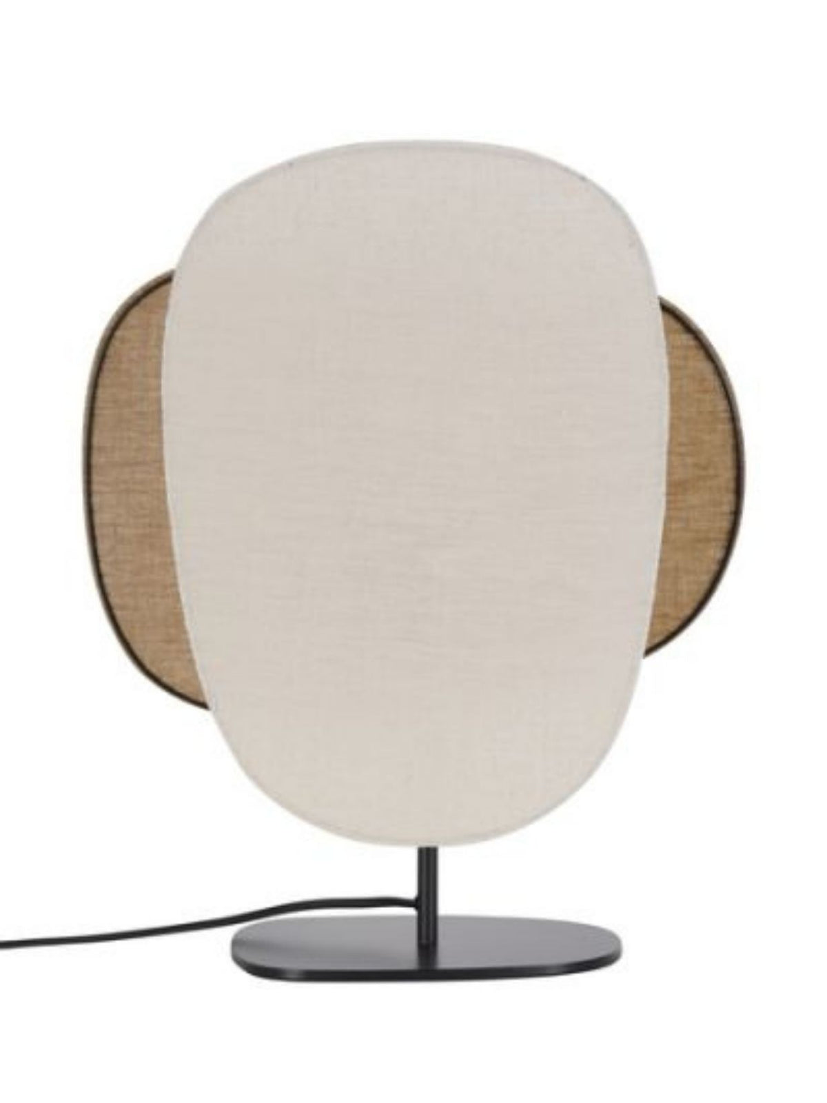 Lampe à poser en lin deux écrans, Screen 70's 1L