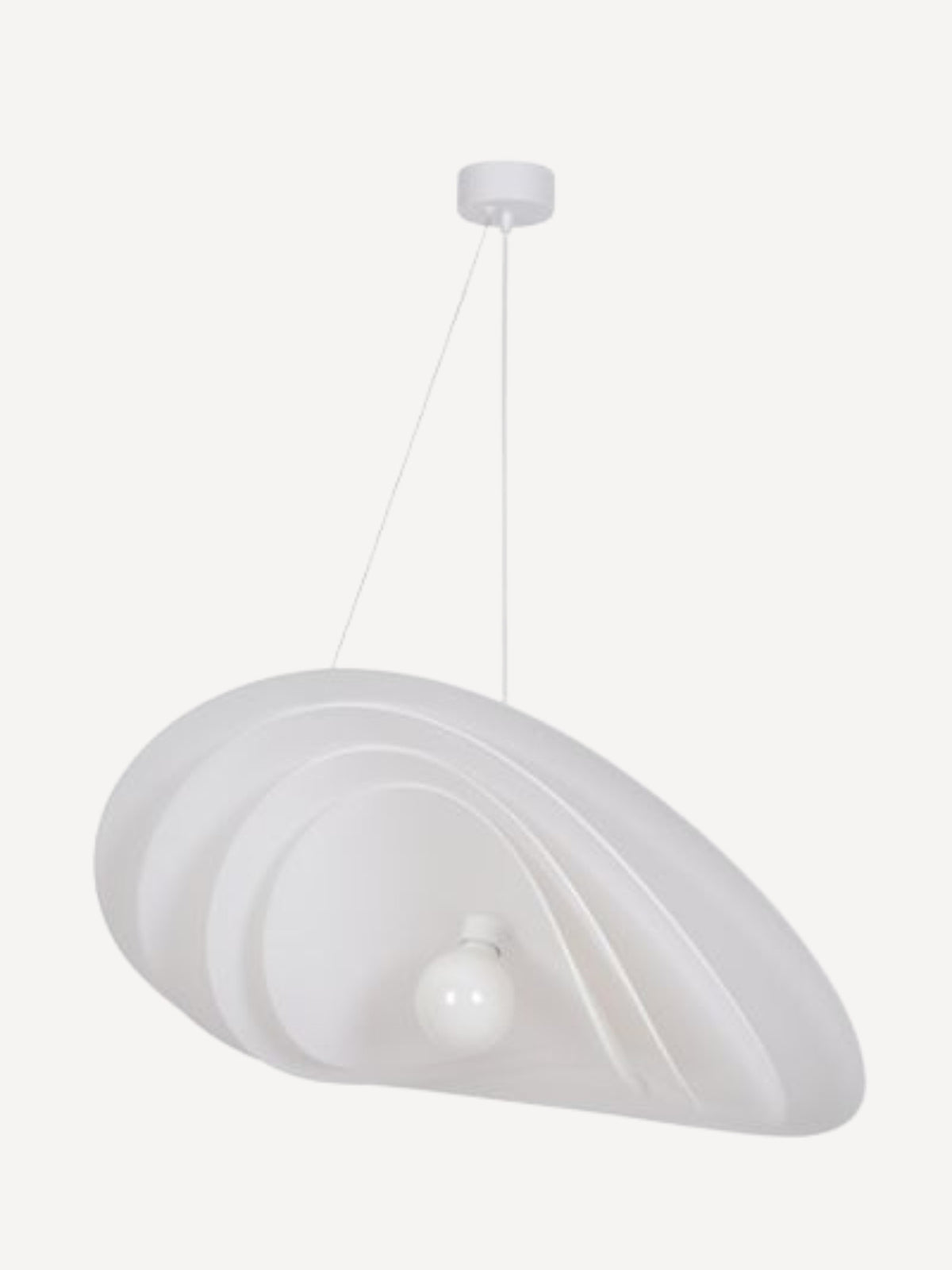 Suspension en papier murano, Selenitis D78 avec Filin