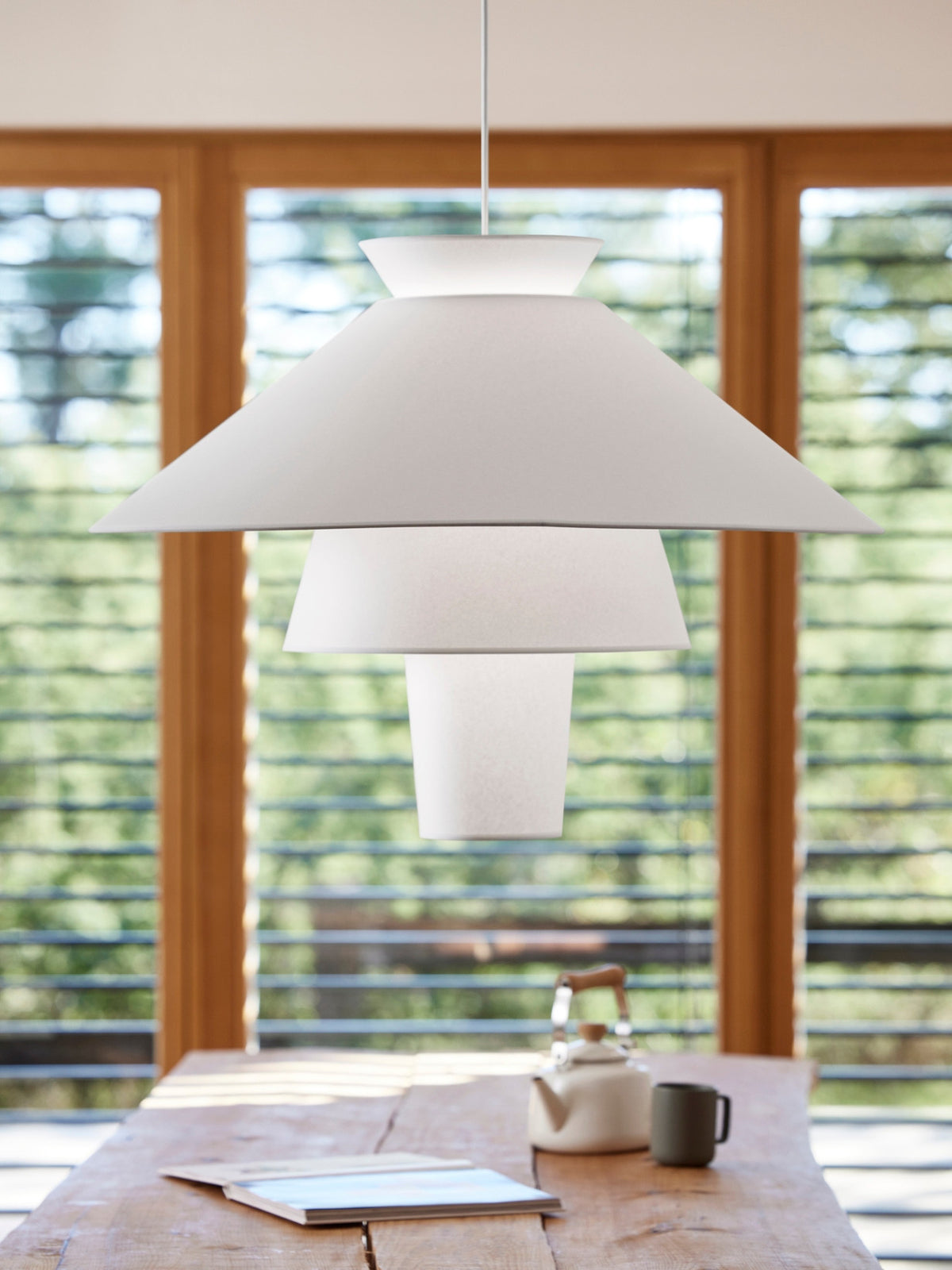 Suspension luminaire en papier murano, Ruche