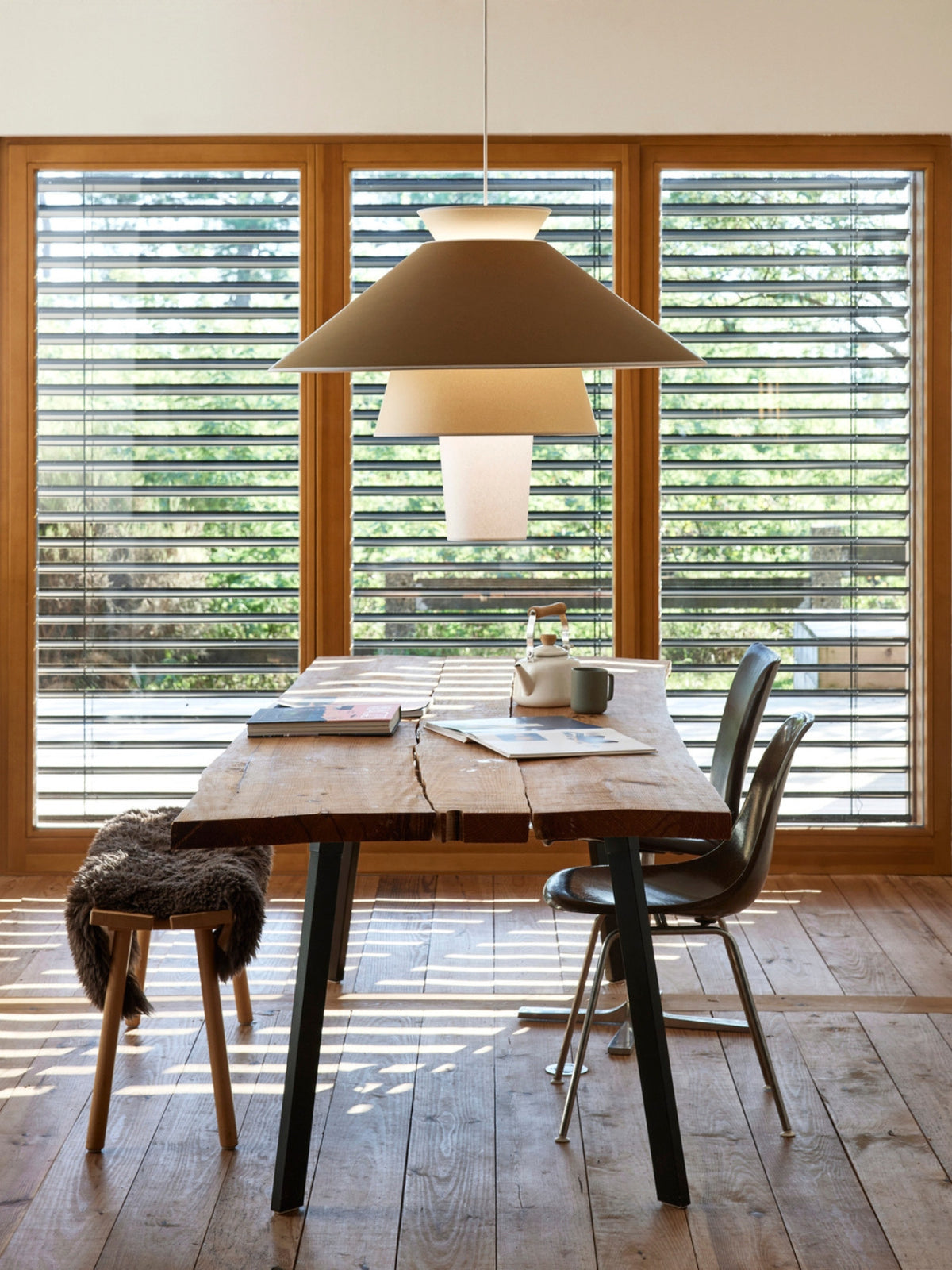 Suspension luminaire en papier murano, Ruche