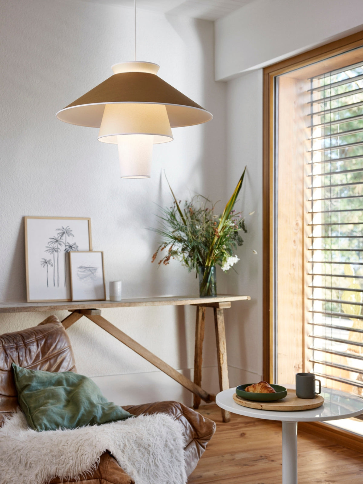 Suspension luminaire en papier murano, Ruche