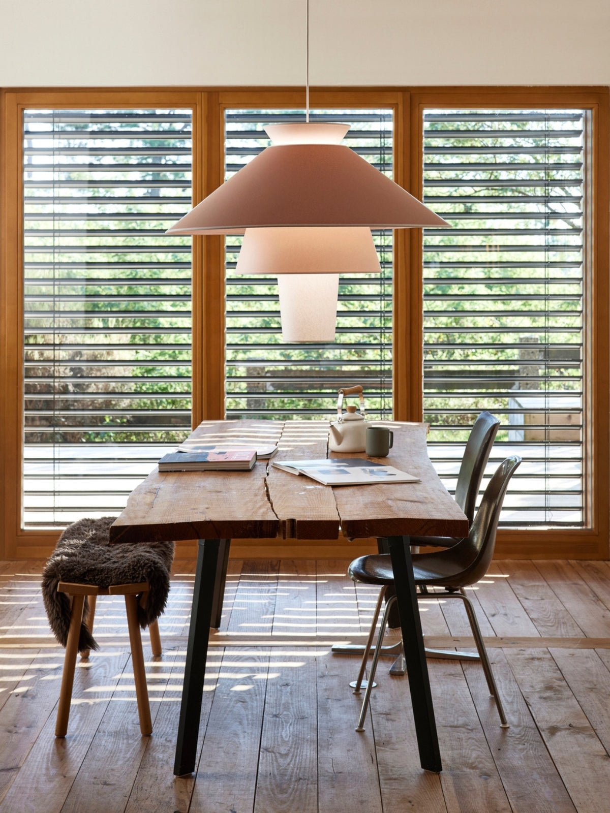 Suspension luminaire en papier murano, Ruche