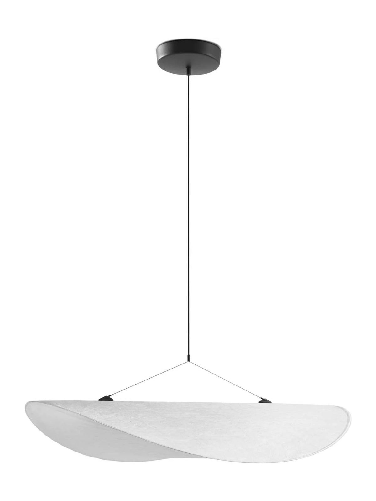 Suspension en tyvek blanc, Tense